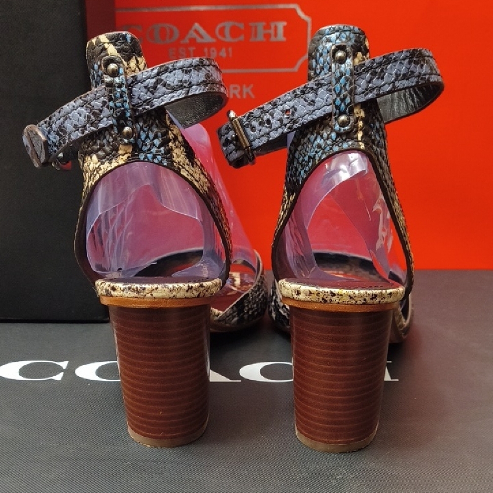 Coach Snake Pipher Heel No. Q8105 8.5B - Picture 3 of 10